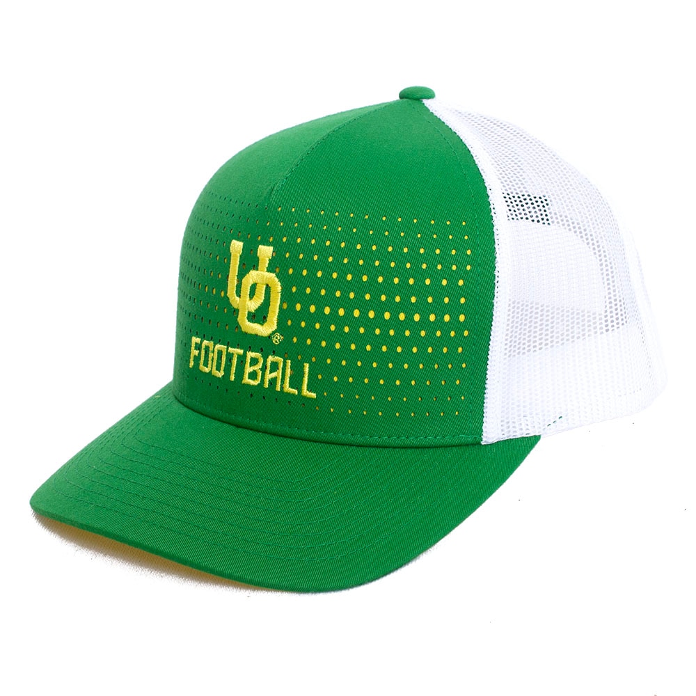 Autzen Stadium, Richardson, Green, Curved Bill, Cotton Blend, Accessories, Unisex, Football, 163, Mesh, Interlocking UO, 829190